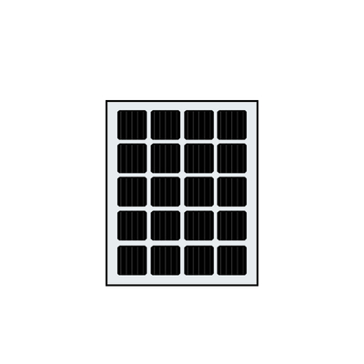 105 watts que constroem componentes bifaciais integrados dos painéis solares BIPV