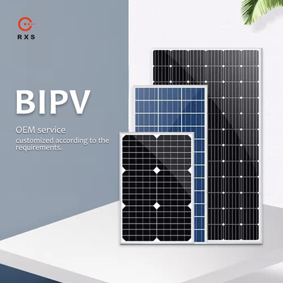 Meios painéis solares mono Perc Solar Panels bifacial Monocrystalline do corte BIPV