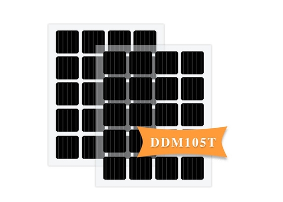 Transparent Solar PV Module Monocrystalline Bifacial Coated Glass Self Cleaning