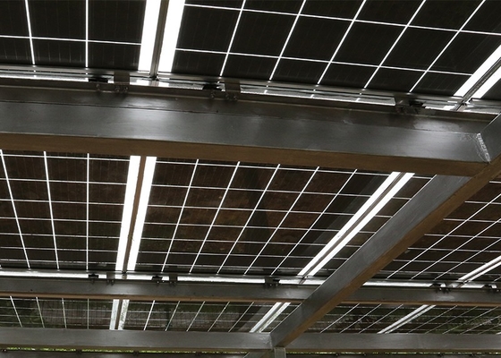 Painel solar bifacial picovolt do módulo Monocrystalline transparente de Rixin para o telhado