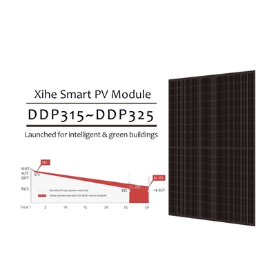 High Efficiency Monocrystalline PV Module Half Cells Bifacial Black Solar Panel
