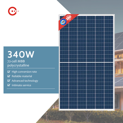 Painéis solares 340W Perc Half Solar Panel do poder superior da eficiência elevada
